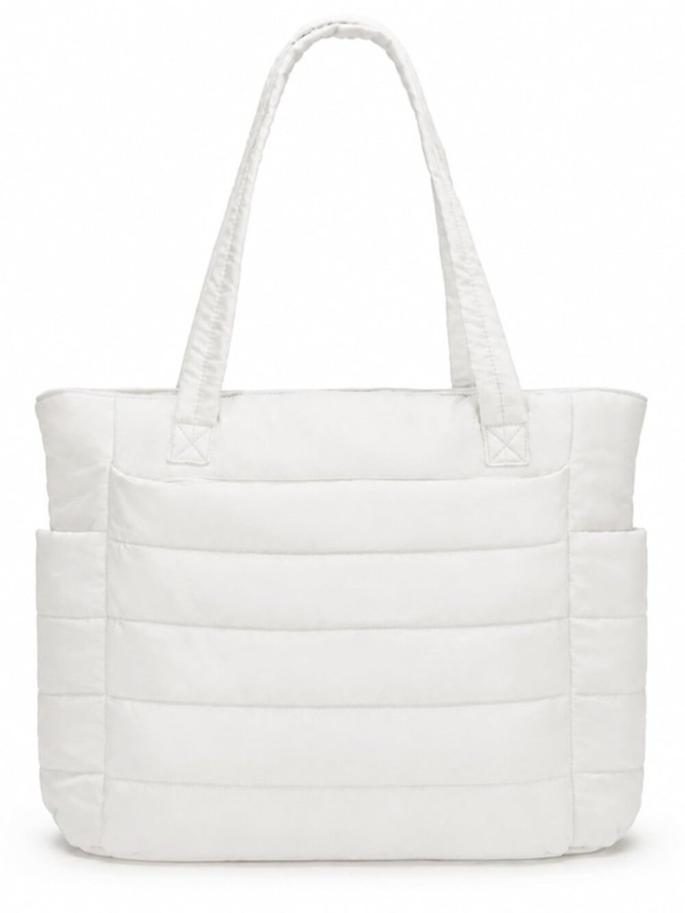 Puffer Tote Bag for Women, Quilted Anti-Theft Travel Gym Work Bag